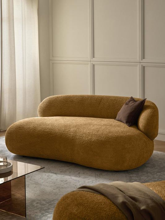 Alba Teddy Bouclé Sofa, 2-Seater