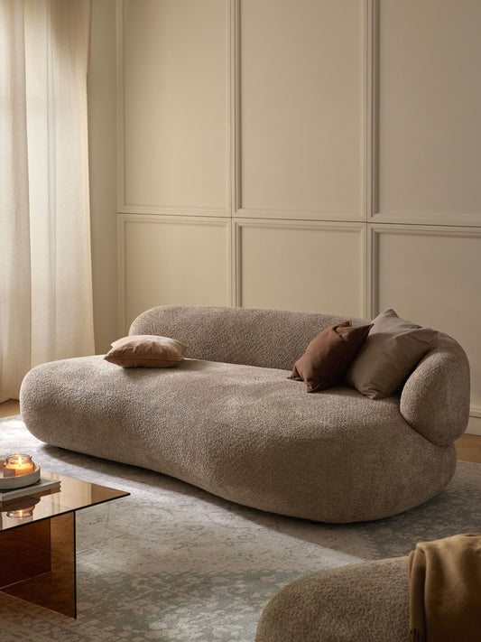 Alba Teddy Bouclé Sofa, 3-Seater