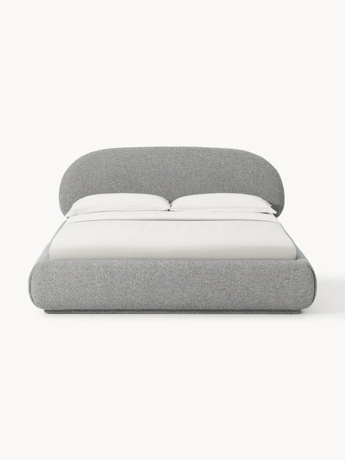 Alba Upholstered Bed, Bouclé
