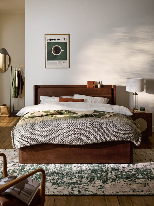 Allow Bed with Drawers, Wooden