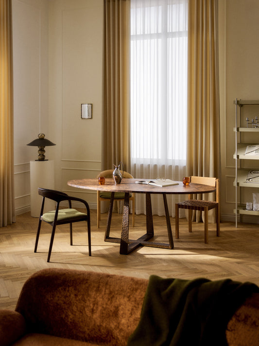 Amella Oval Dining Table, Available in Various Sizes