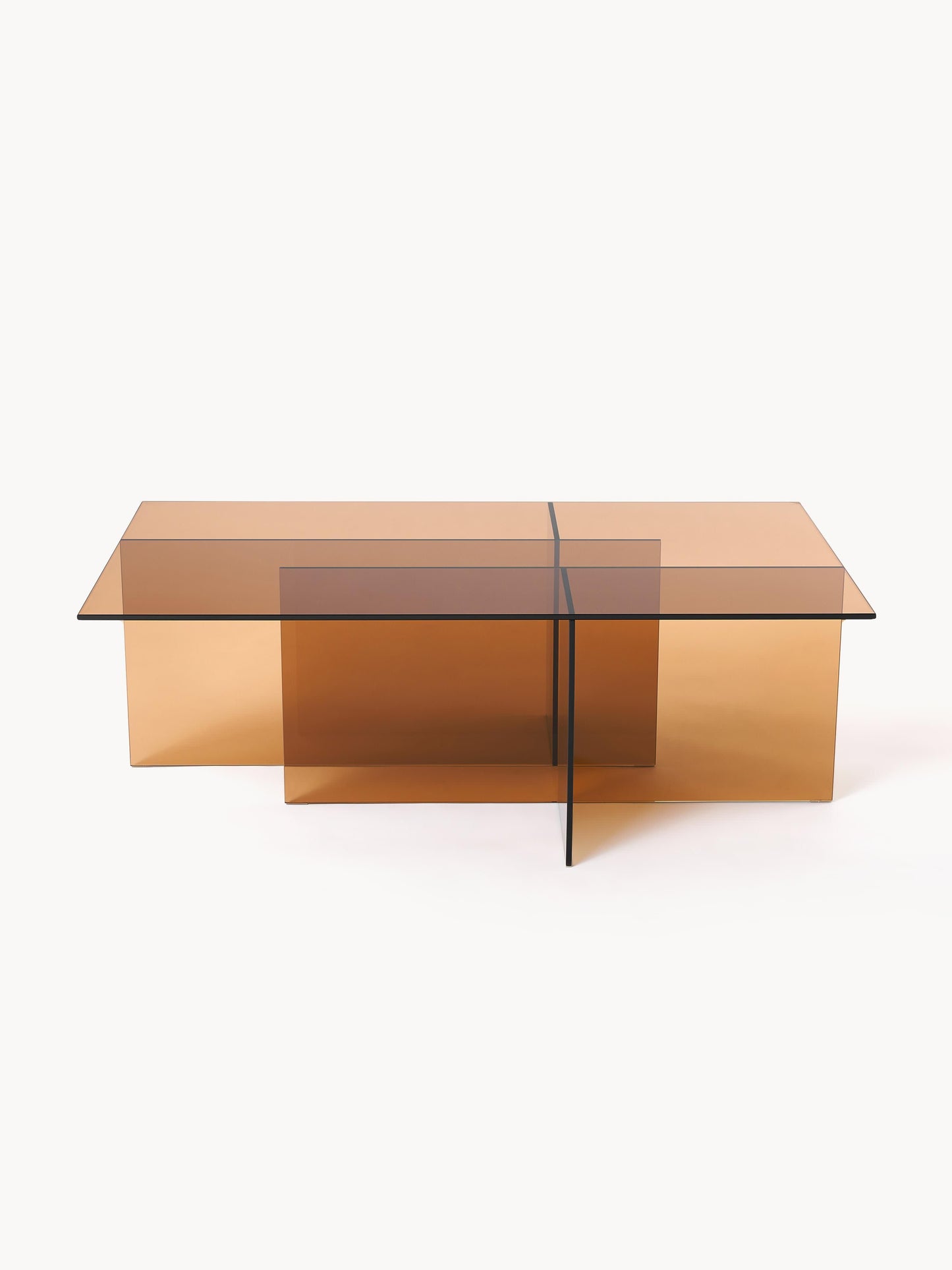 Anouk Coffee Table, Glass, W 102 cm