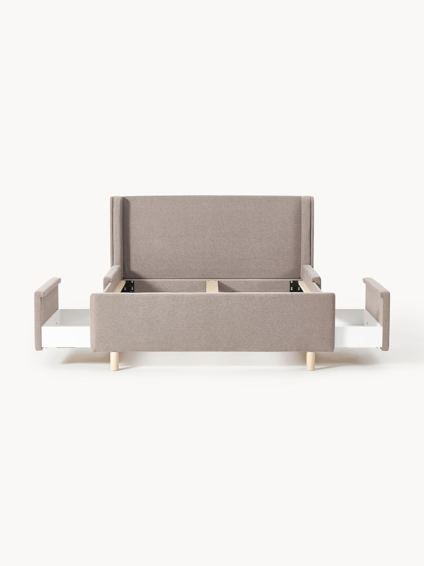 Arche Bed with Drawers, Upholstered