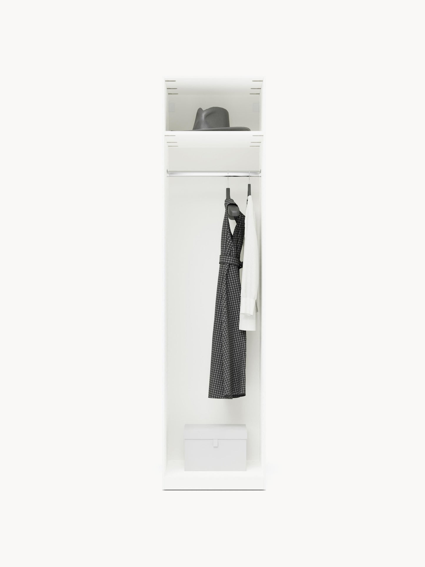 Charlotte Hinged-Door Wardrobe, Modular, 50 cm Wide, in Various Sizes