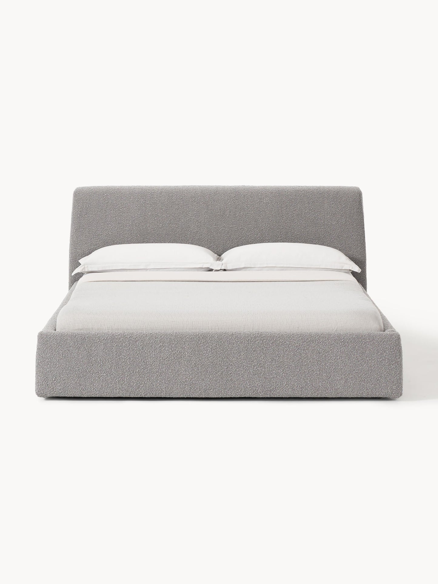 Cloud Upholstered Bed, Bouclé