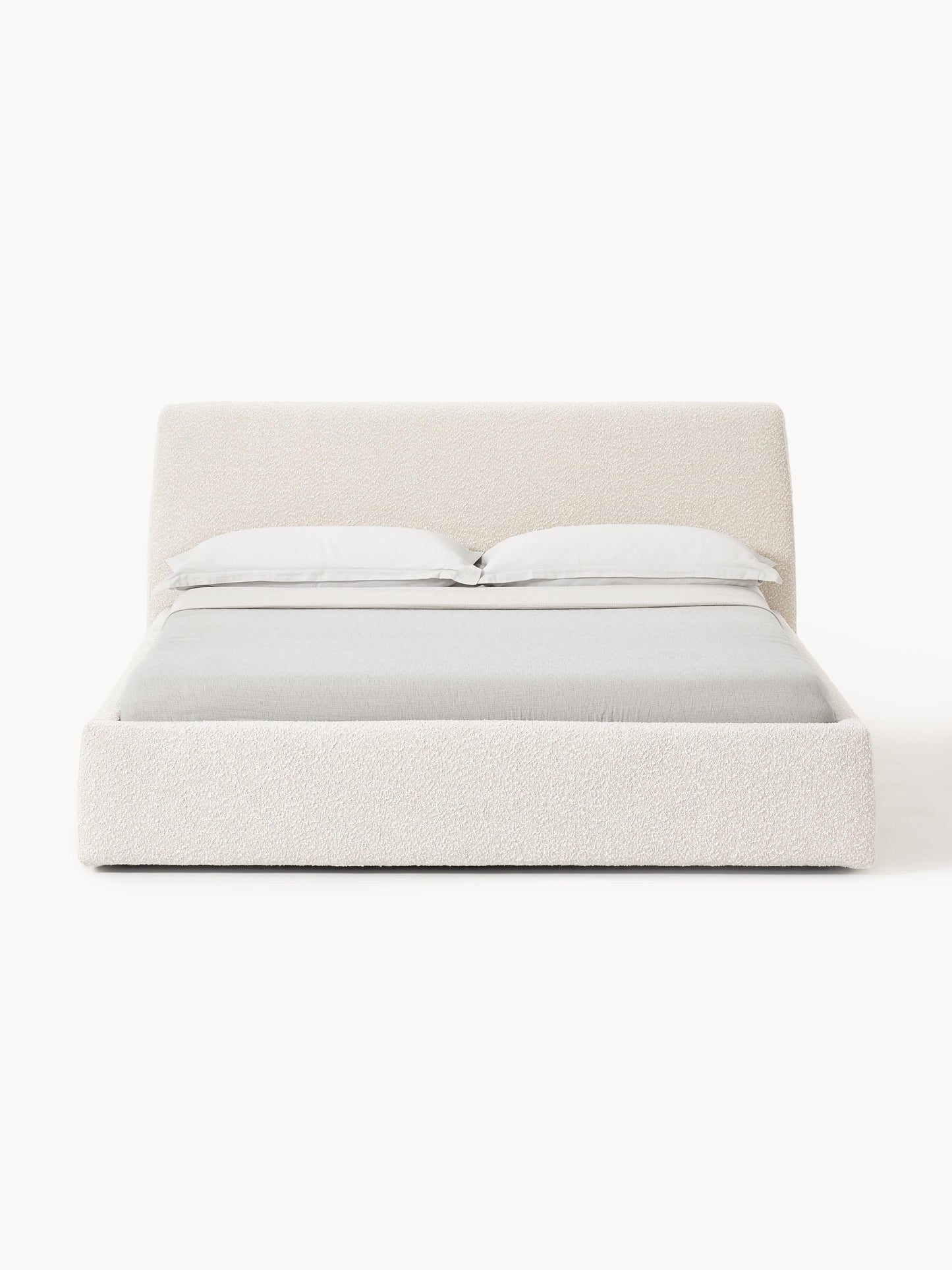 Cloud Upholstered Bed, Bouclé