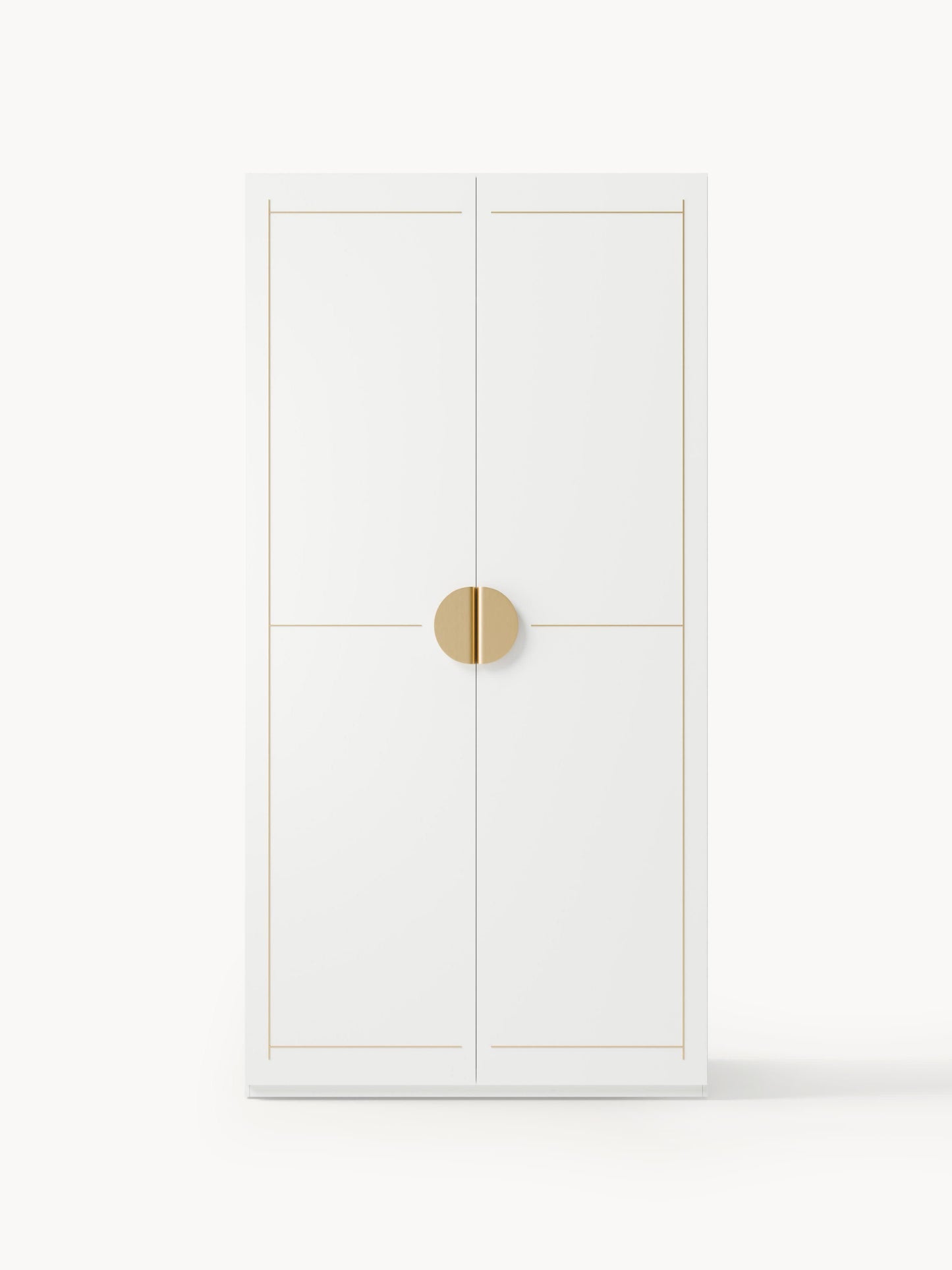 Denise Hinged-Door Wardrobe, Modular, 100 cm Wide, in Various Sizes