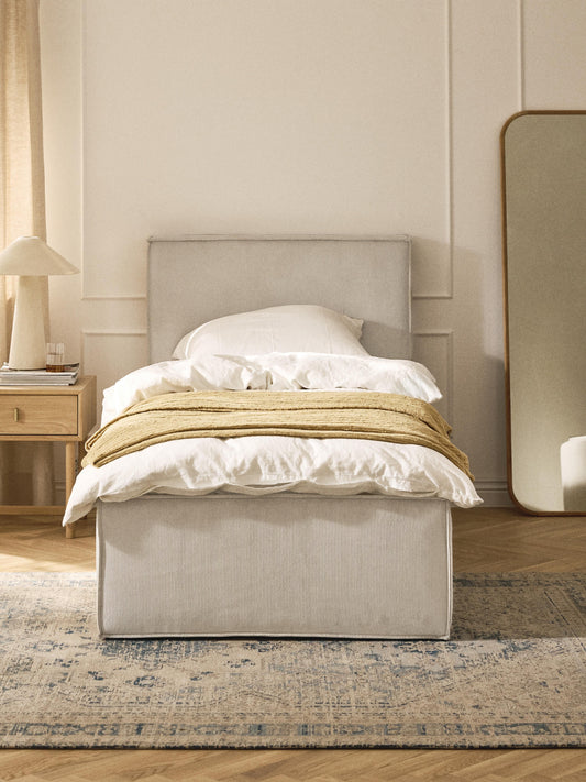 Dream Corduroy Single Storage Bed
