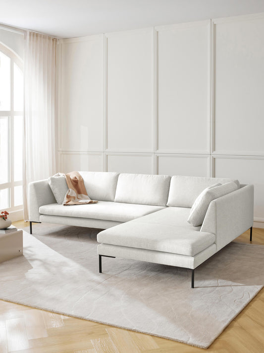 Emma Corner Sofa, Metal Legs