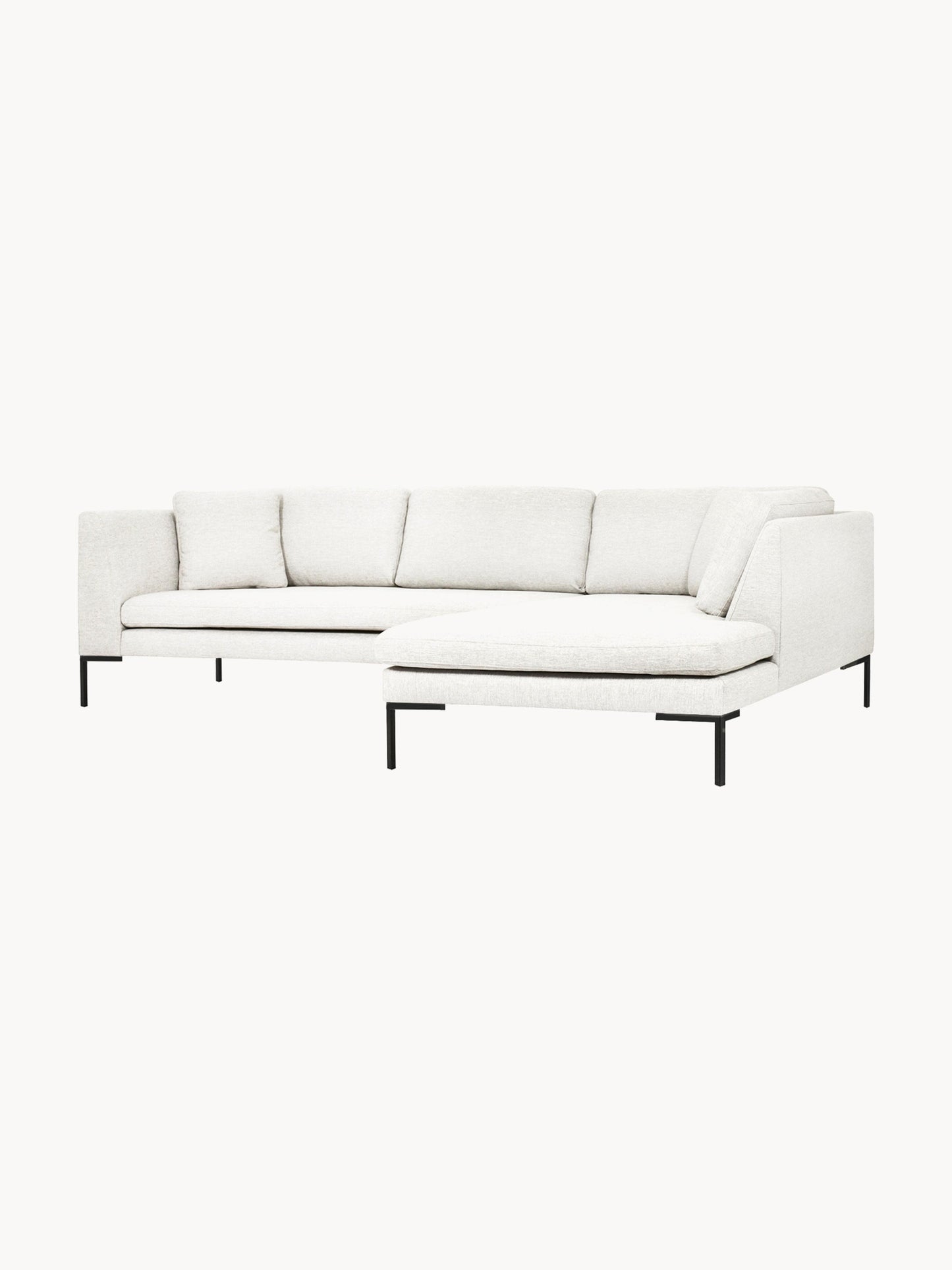 Emma Corner Sofa, Metal Legs