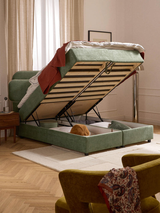 Enrica Box Spring Storage Bed