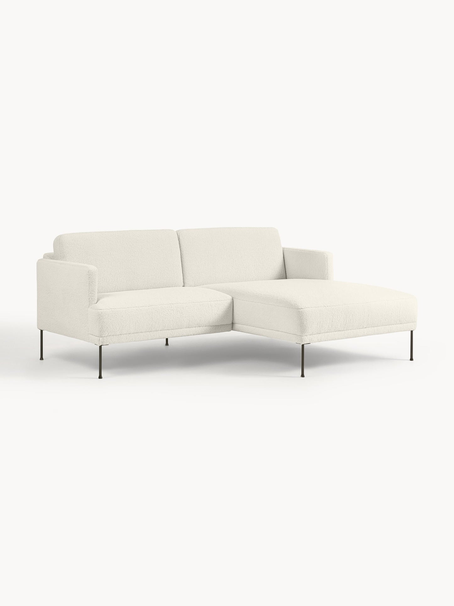 Fluente Small Teddy Fabric Corner Sofa