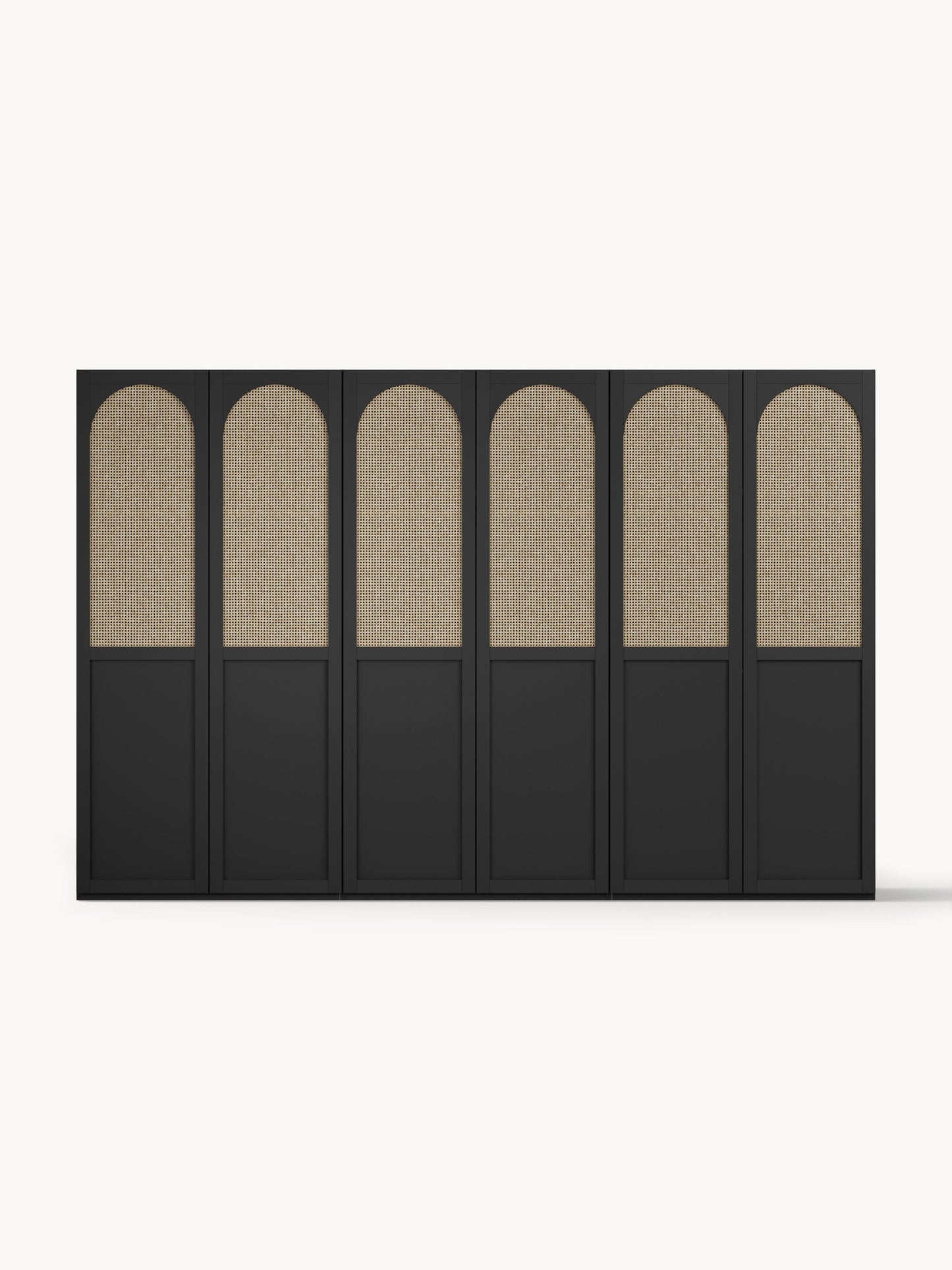 Jeanne Hinged-Door Wardrobe, Modular, 300 cm Wide, in Various Sizes
