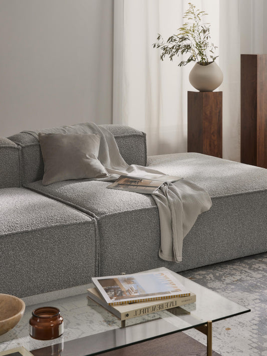 Lennon Bouclé Ottoman Module