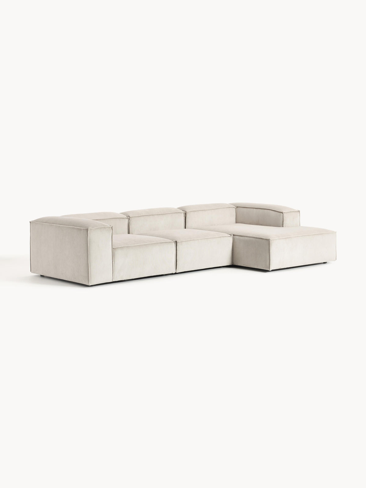 Lennon Modular Corduroy Corner Sofa, 4-Seater