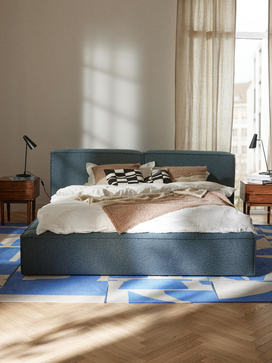 Lennon Upholstered Bed, Bouclé