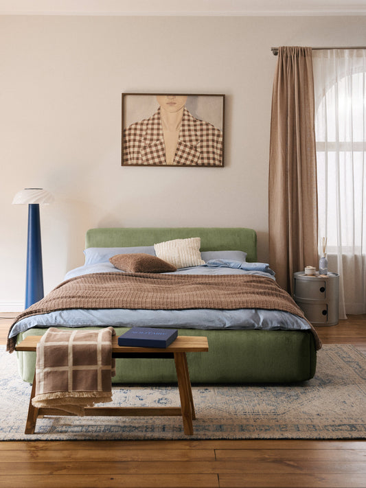 Melva Bed with Upholstery