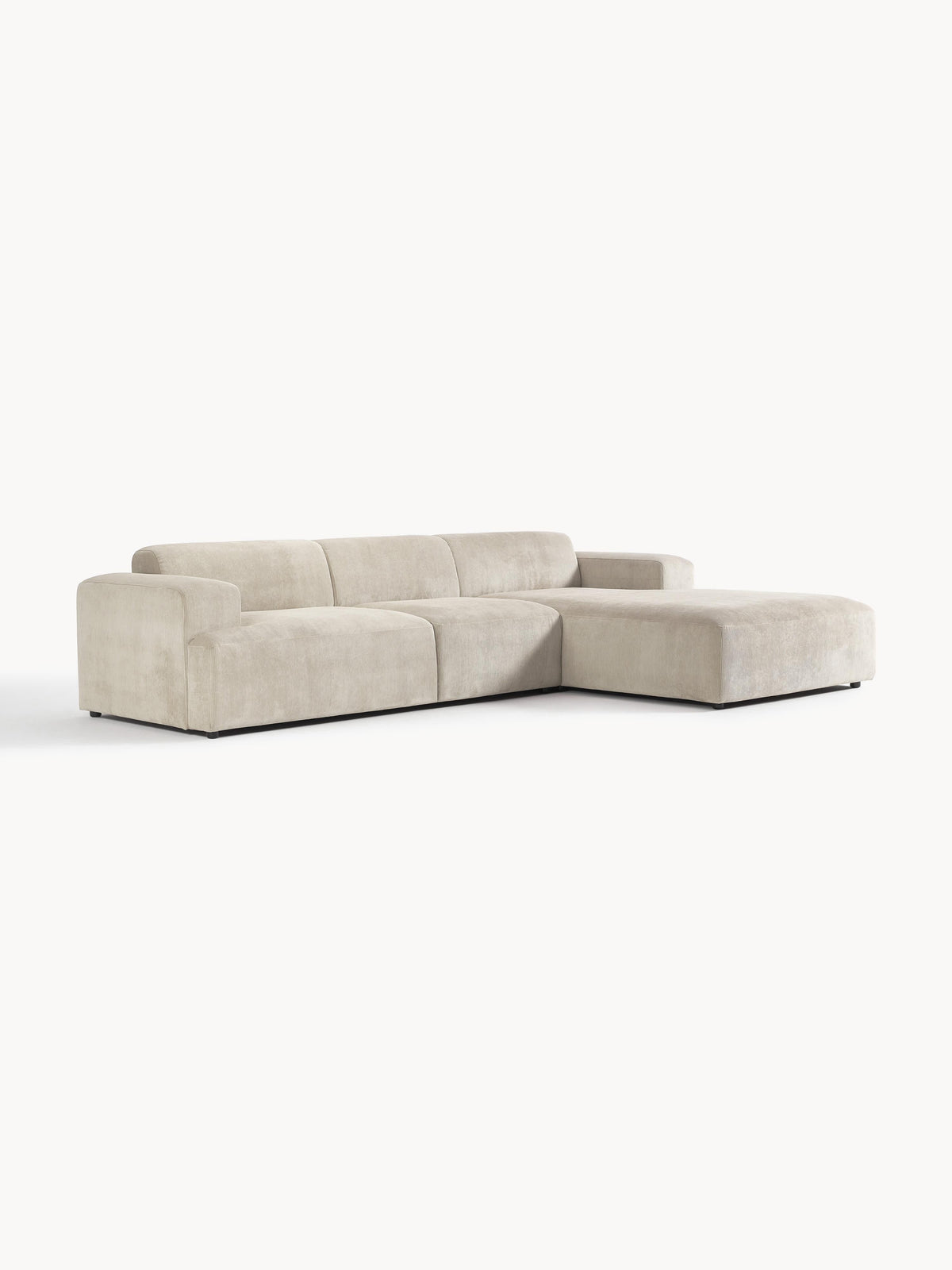 Melva Corner Sofa, Corduroy, 4-Seater