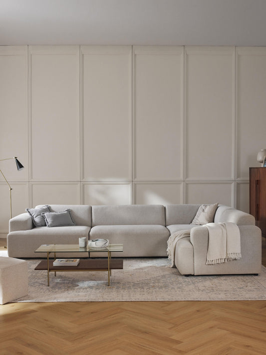 Melva Large Corner Sofa, 4-Seater