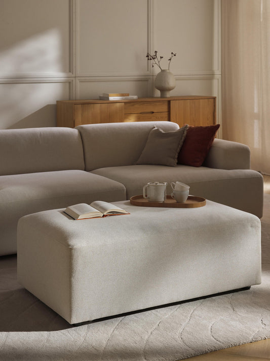 Melva Ottoman, Size XL, W 116 x D 72 cm