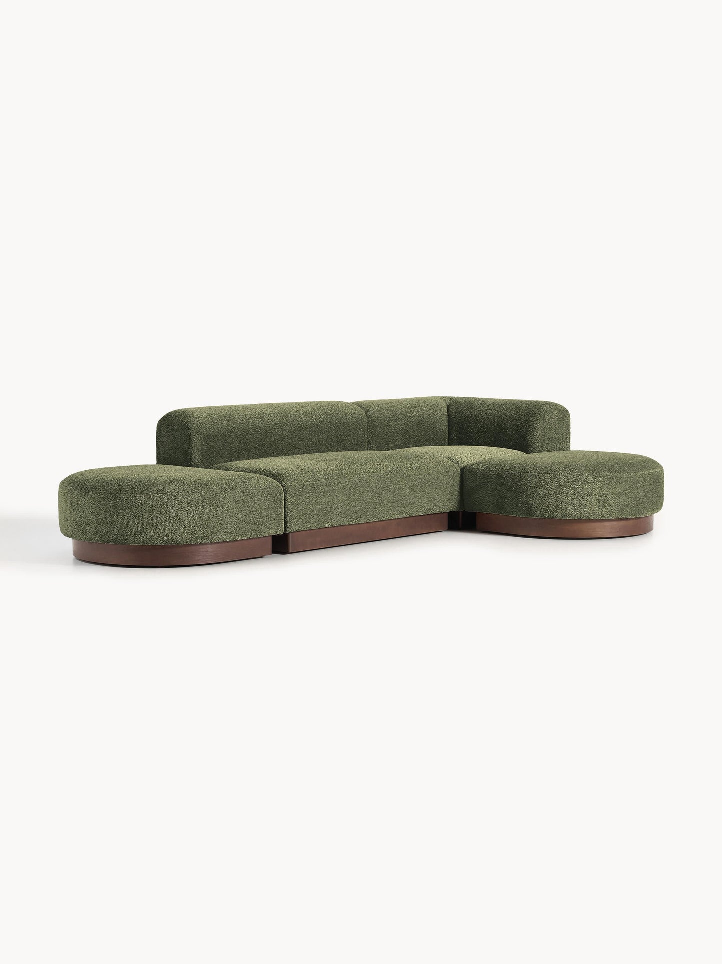 Natalie Modular Teddy Bouclé Corner Sofa