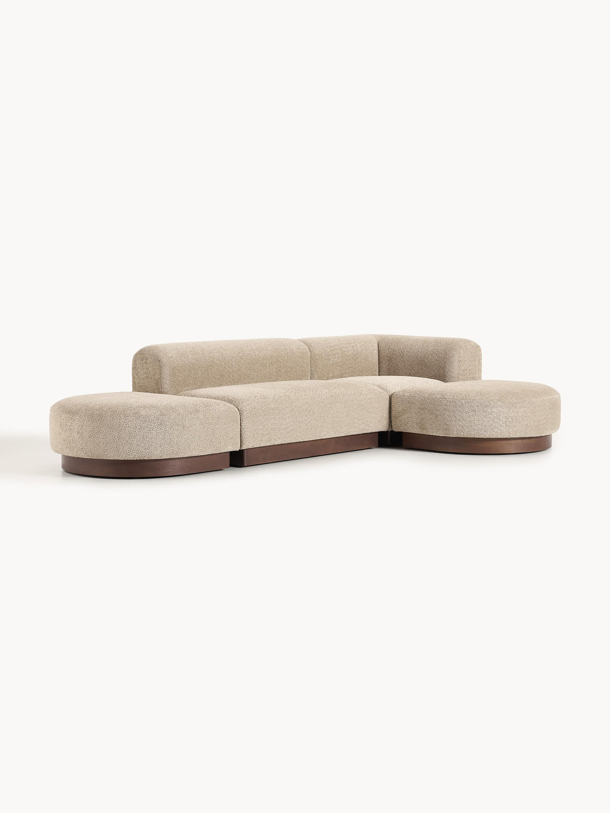 Natalie Modular Teddy Bouclé Corner Sofa