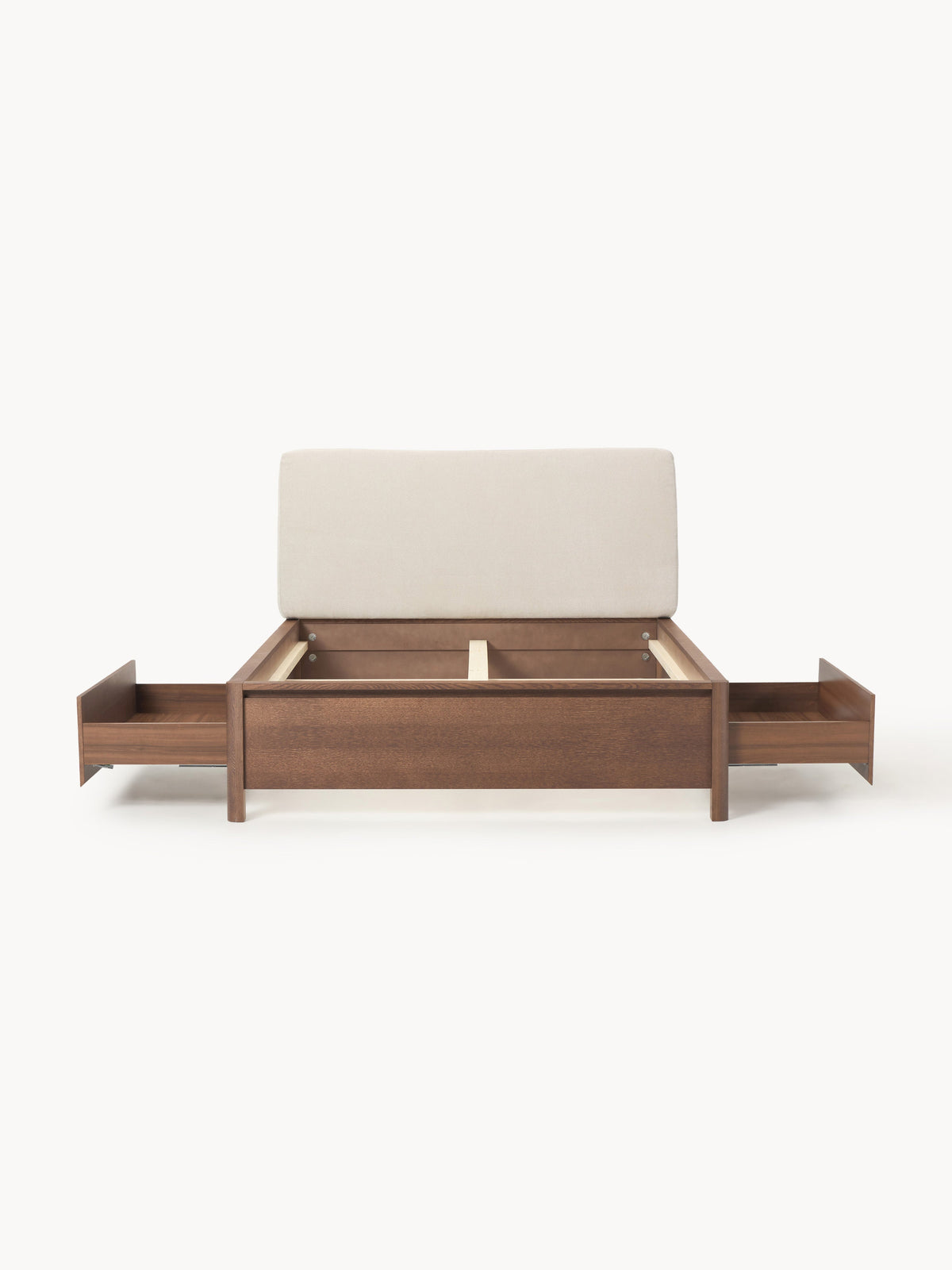 Santiago Wooden Bed with Drawers and Upholstered Headboard