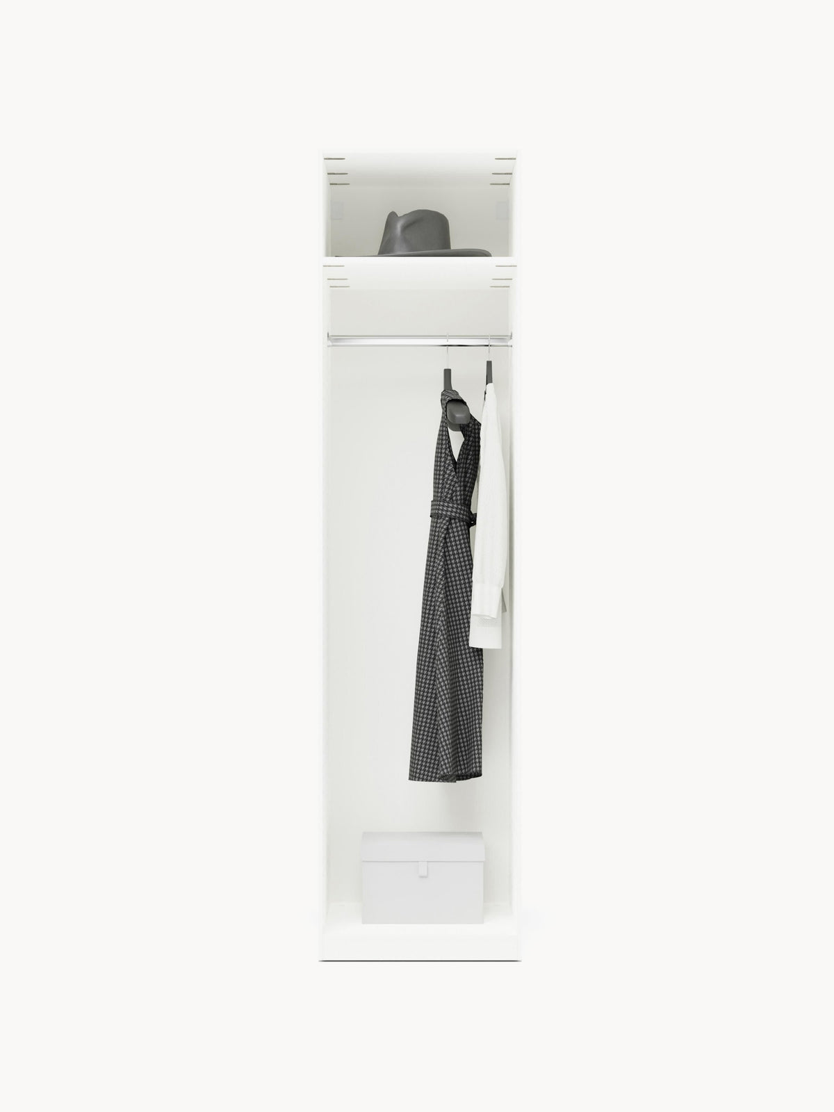Simone Hinged-Door Wardrobe, Modular, 50 cm Wide, in Various Sizes