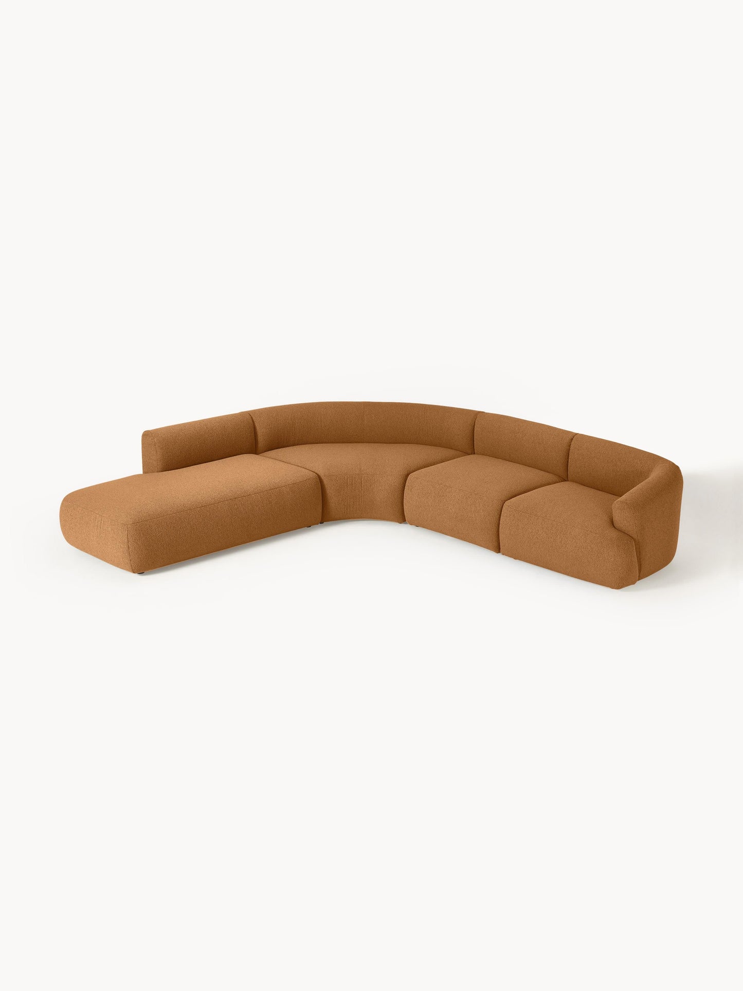 Sofia Modular Corner Sofa, Bouclé, 4-Seater
