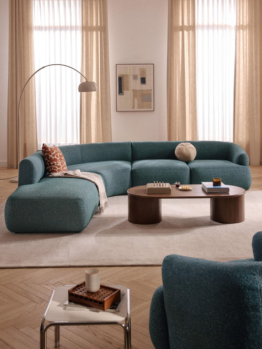 Sofia Modular Corner Sofa, Bouclé, 4-Seater