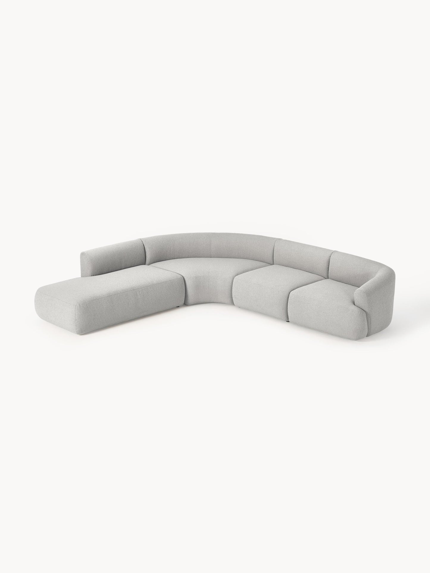 Sofia Modular Corner Sofa, Bouclé, 4-Seater