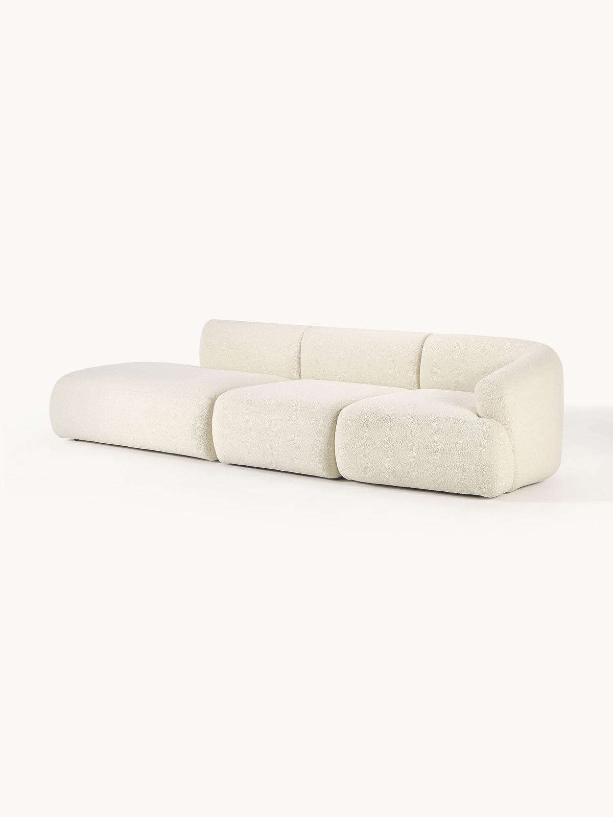 Sofia Modular Ottoman (3-Seater), Teddy
