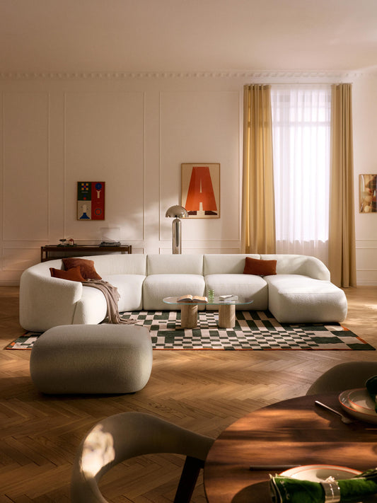 Sofia XL Modular Sofa, Bouclé