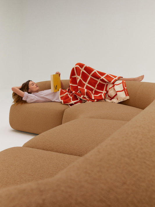 Sofia XL Modular Sofa, Bouclé