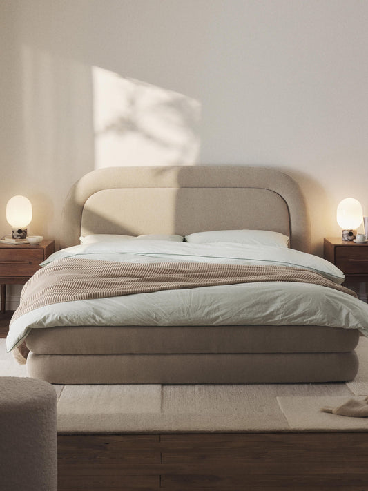 Solomon Bed with Upholstery