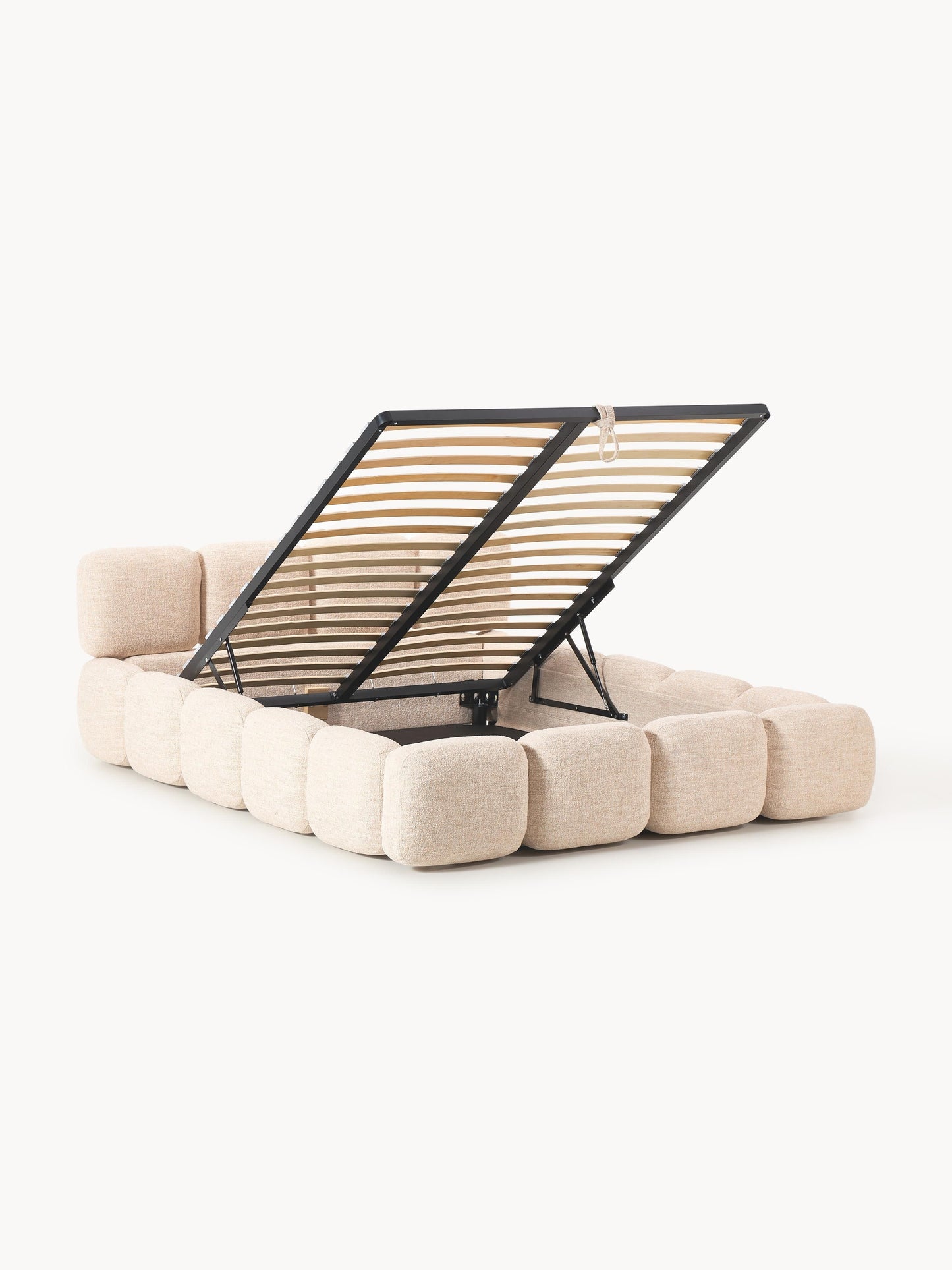Tayla Bouclé Storage Bed, Upholstered