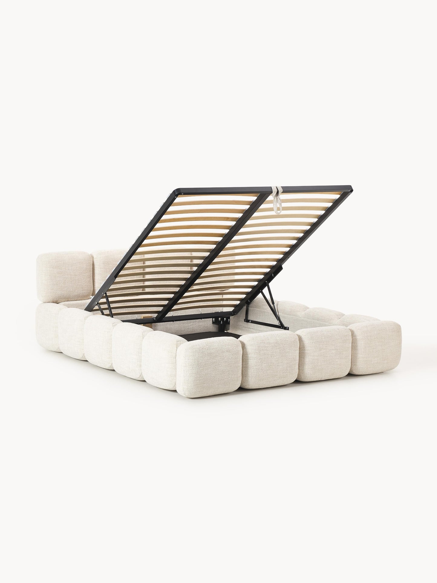 Tayla Bouclé Storage Bed, Upholstered