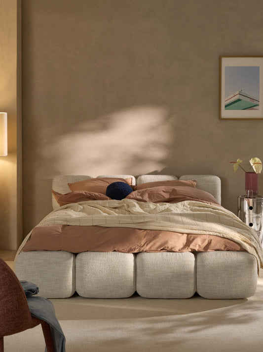 Tayla Bouclé Upholstered Bed