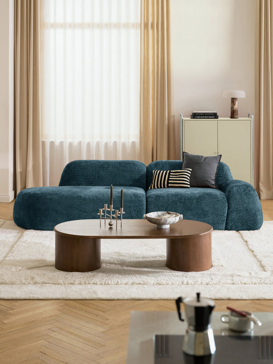 Wolke Modular Chaise (3-Seater), Teddy Bouclé