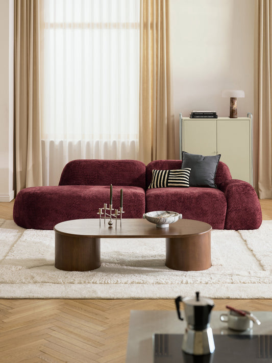 Wolke Modular Chaise (3-Seater), Teddy Bouclé