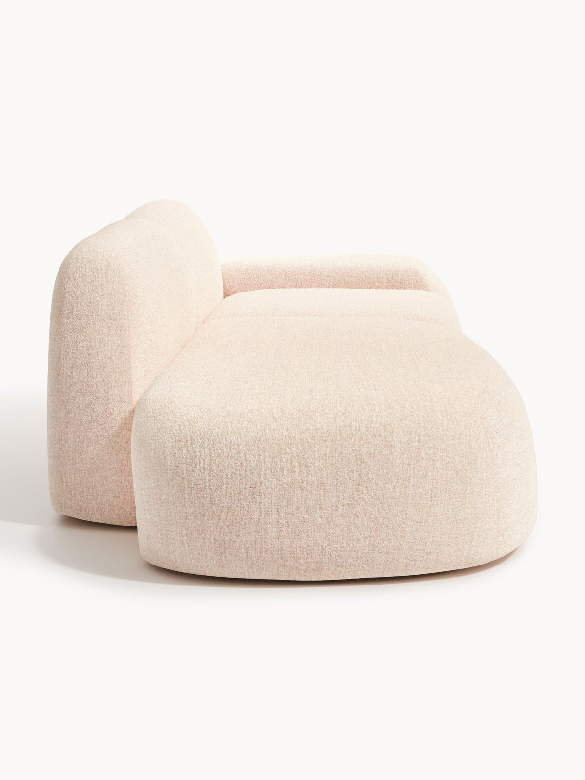 Wolke Modular Chaise, Bouclé (3-Seater)