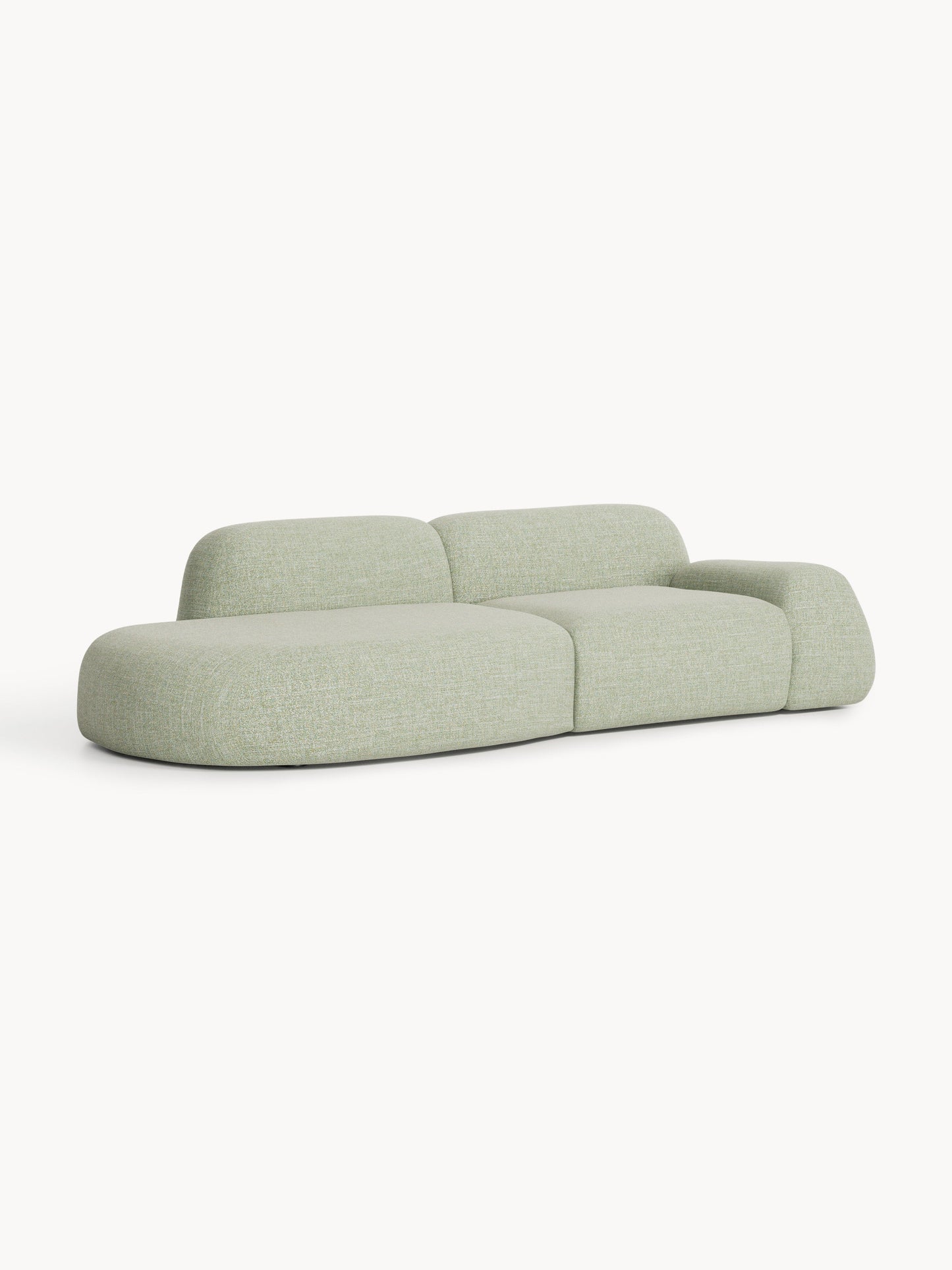 Wolke Modular Chaise, Bouclé (3-Seater)