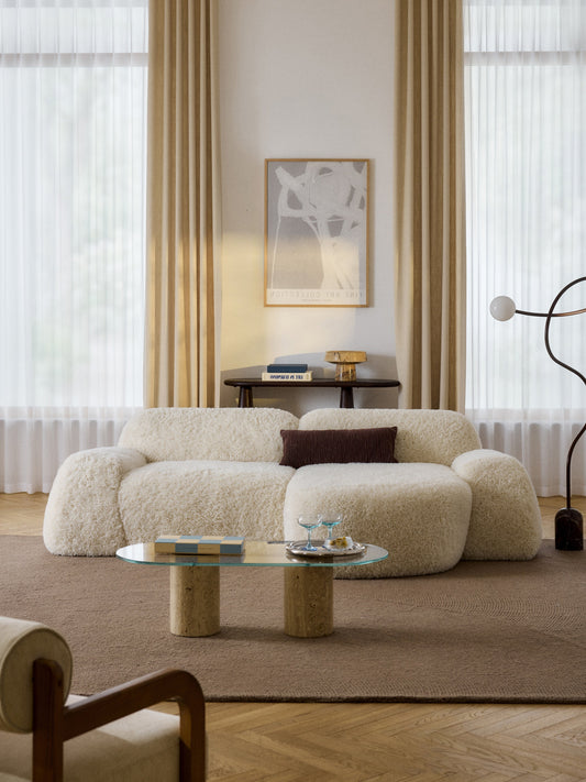 Wolke Modular Corner Sofa (3-Seater), Teddy