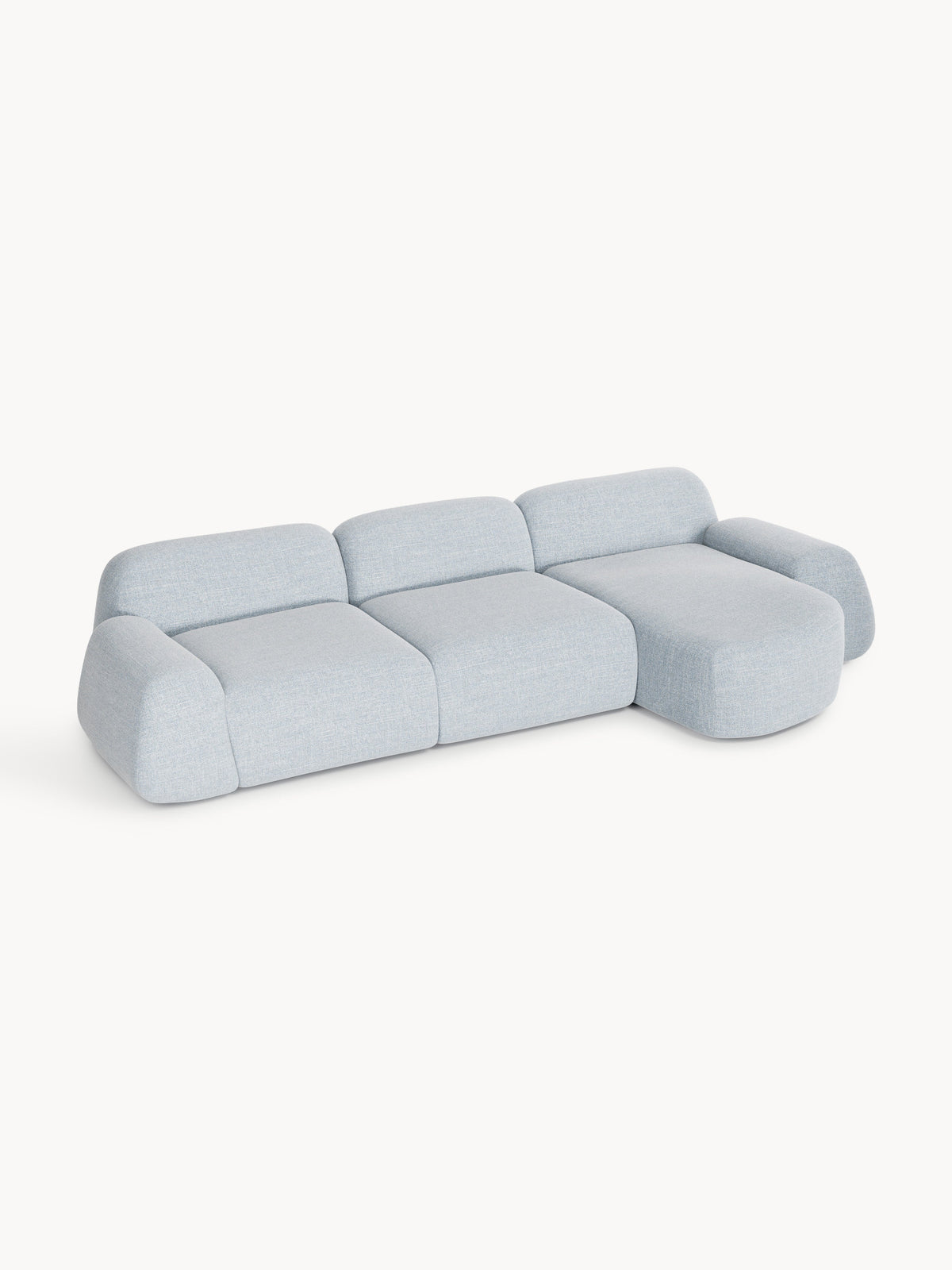 Wolke Modular Corner Sofa, Bouclé, 4-Seater