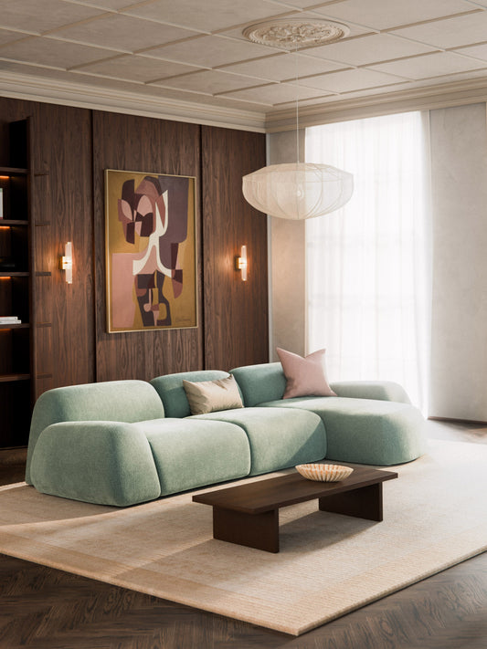 Wolke Modular Corner Sofa, Teddy, 4-Seater