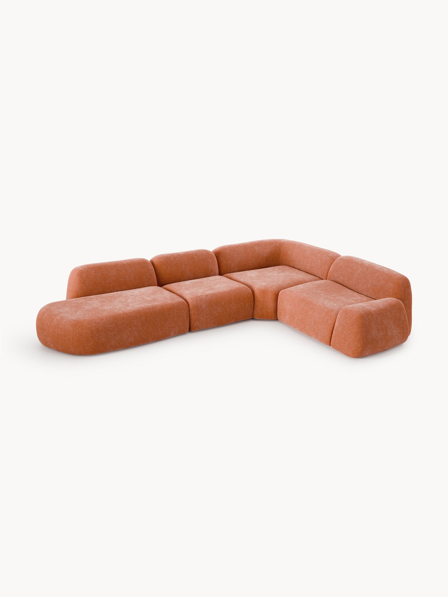 Wolke Modular Corner Sofa with Chaise Longue, XL