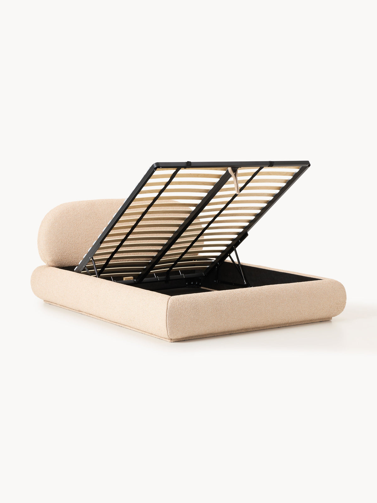 Alba Bouclé Storage Bed, Upholstered