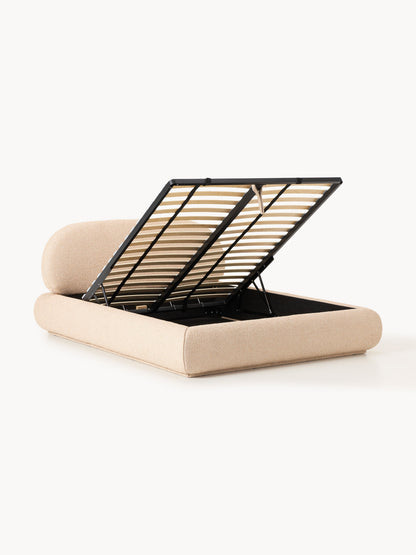 Alba Bouclé Storage Bed, Upholstered