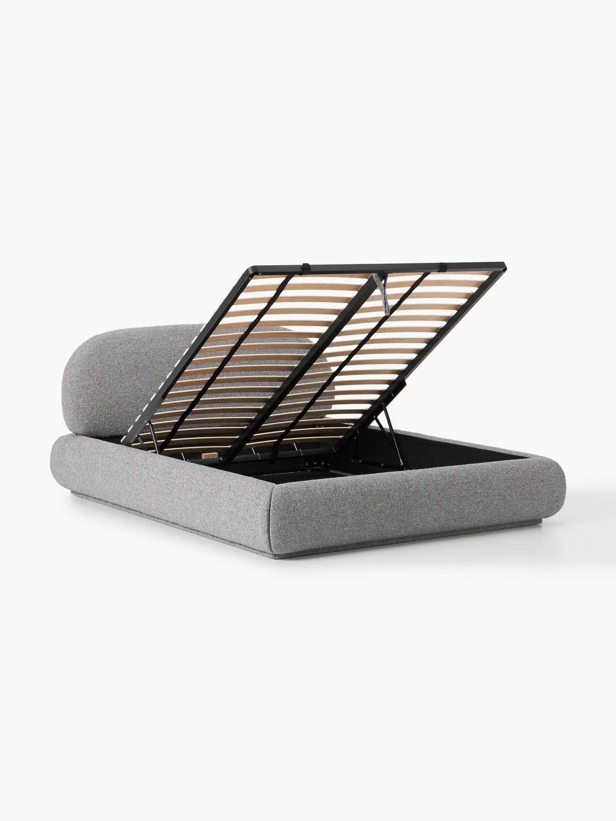 Alba Bouclé Storage Bed, Upholstered