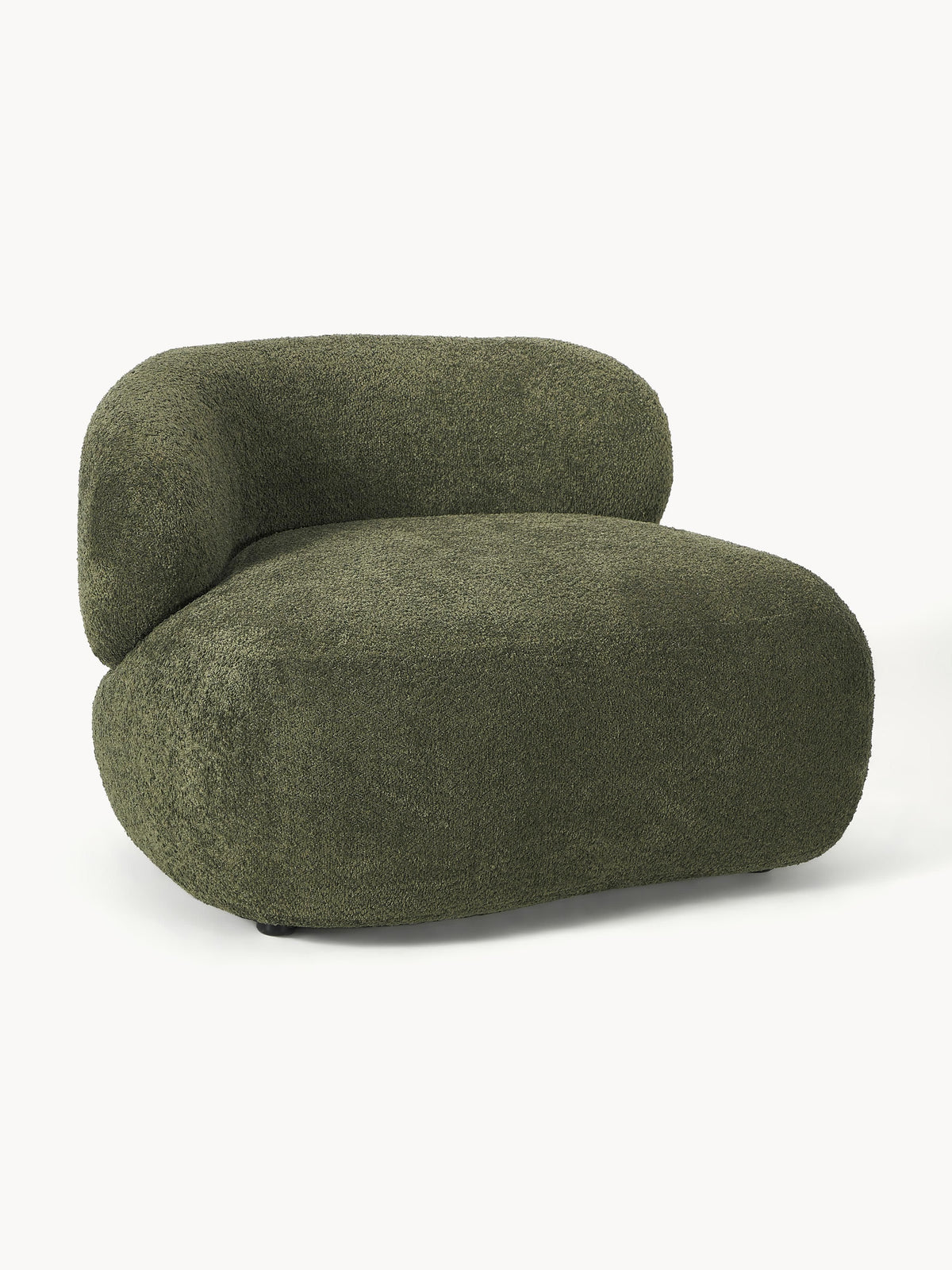Alba Lounge Chair, Teddy Bouclé